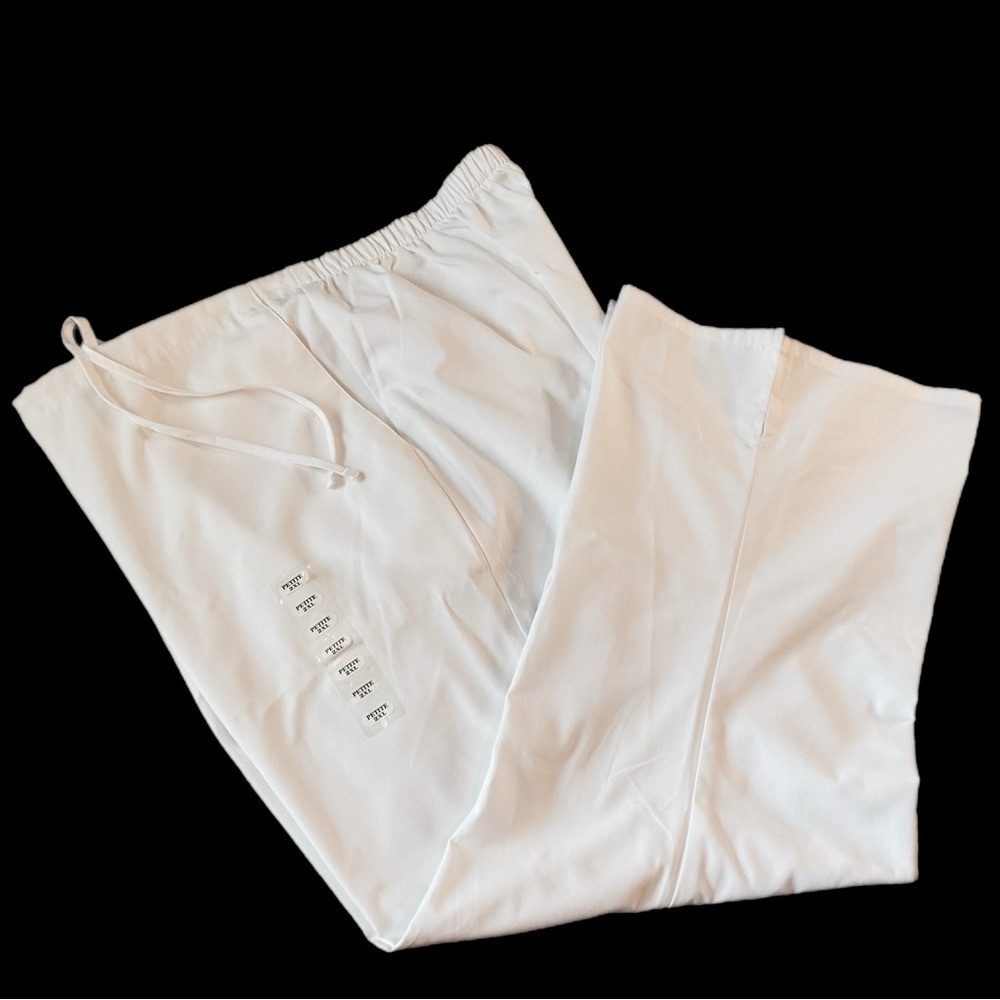 Scrubs Bottoms Cherokee NWT Workwear 2XL White Natural Rise Flare Drawstring
